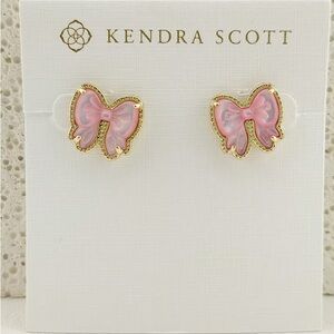 Kendra Scott Haley Bow Gold Stud Earrings